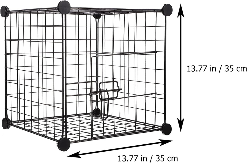 Black Foldable Metal Pet Exercise Playpen I3527