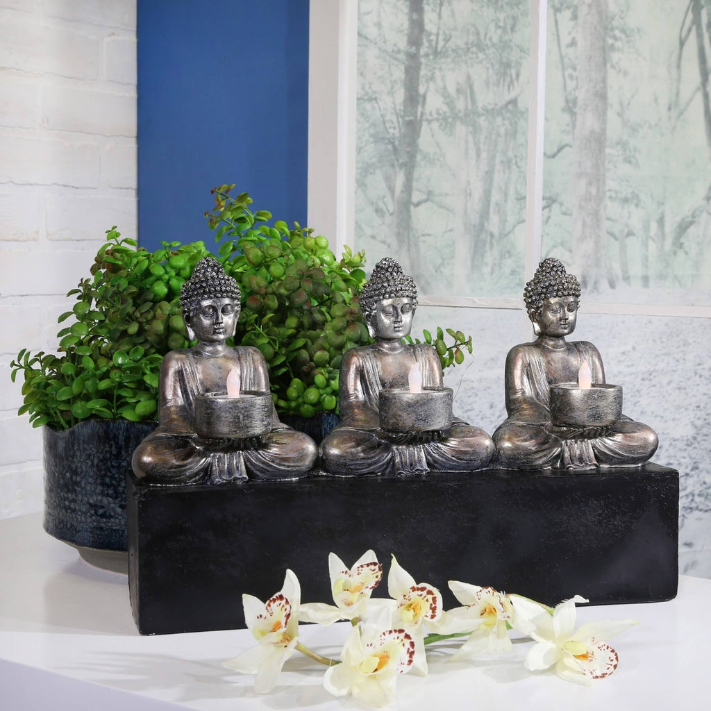 3 Buddha Tealight Candle Holder R777556