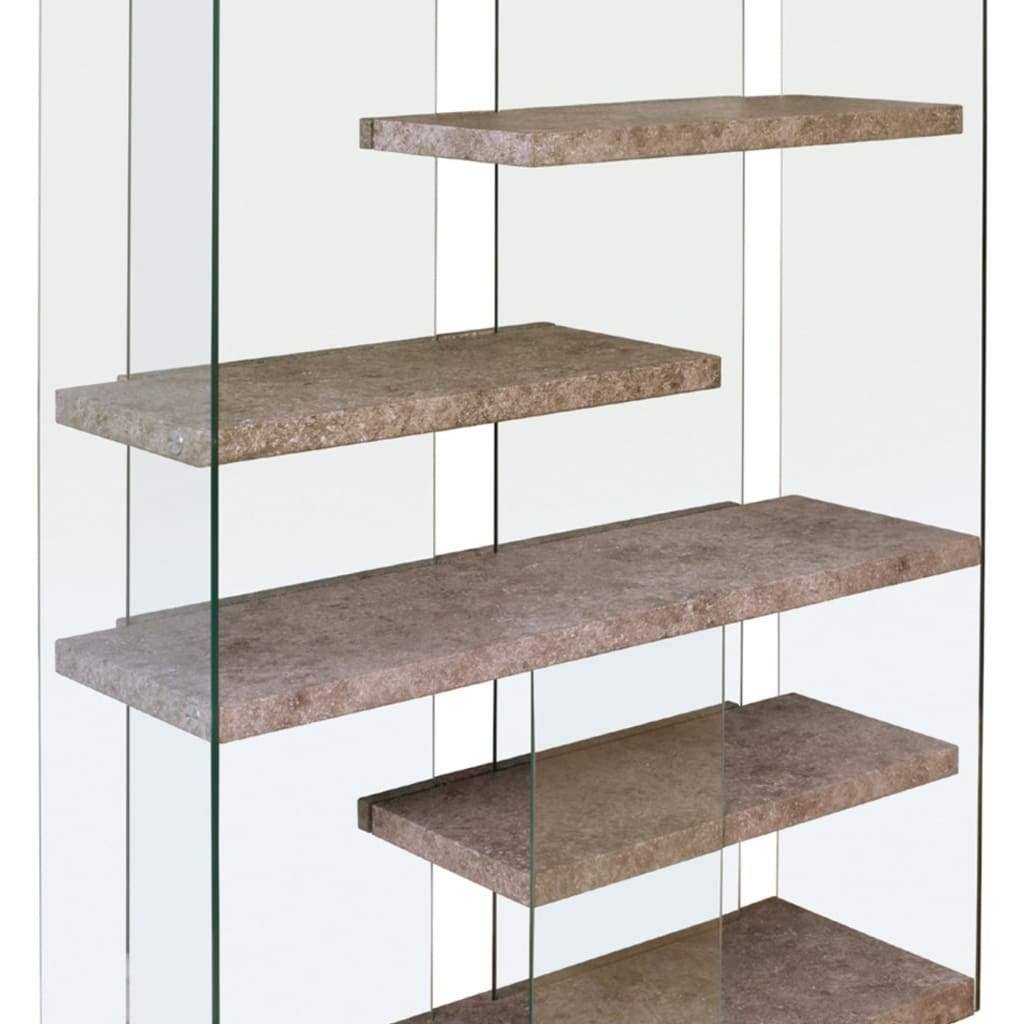 Clear Glass Bookcase Q5549