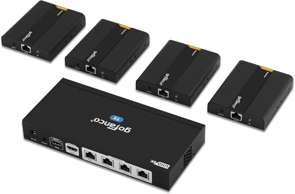 1x4 HDMI Extender Splitter 1080p Over Cat5e/Cat6/Cat7 with HDMI Loopout W70227
