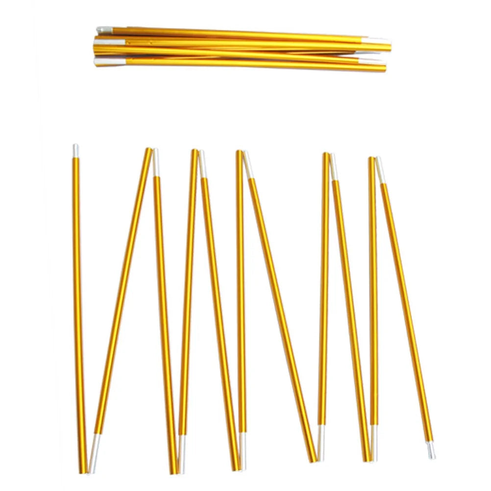 2Pcs Flexible Metal Tent Poles Folding Portable Camping Y2680