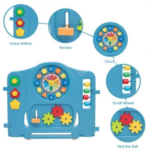 14 Panel Kids Activity Center Baby Playpen with Gate M5260