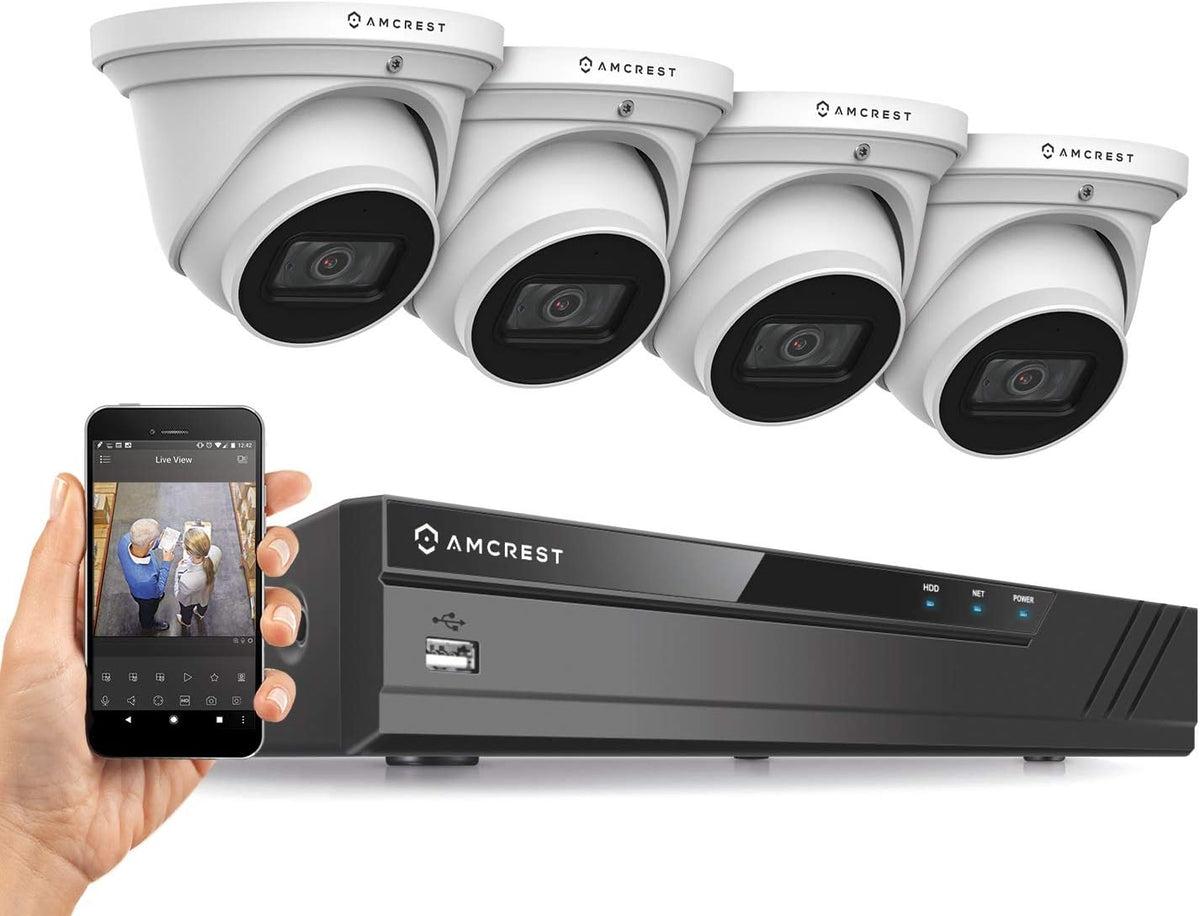 4K 8CH 8MP Weatherproof IP67 Security Camera System with 4X 4K 8-Megapixel Cameras K2262