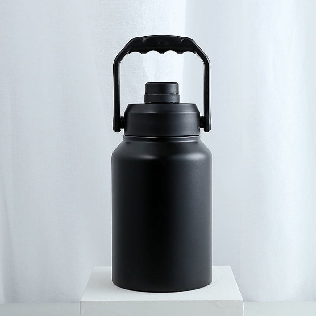 64 oz Insulated Stainless Steel Kettle with Straw and 2 Lid H60481
