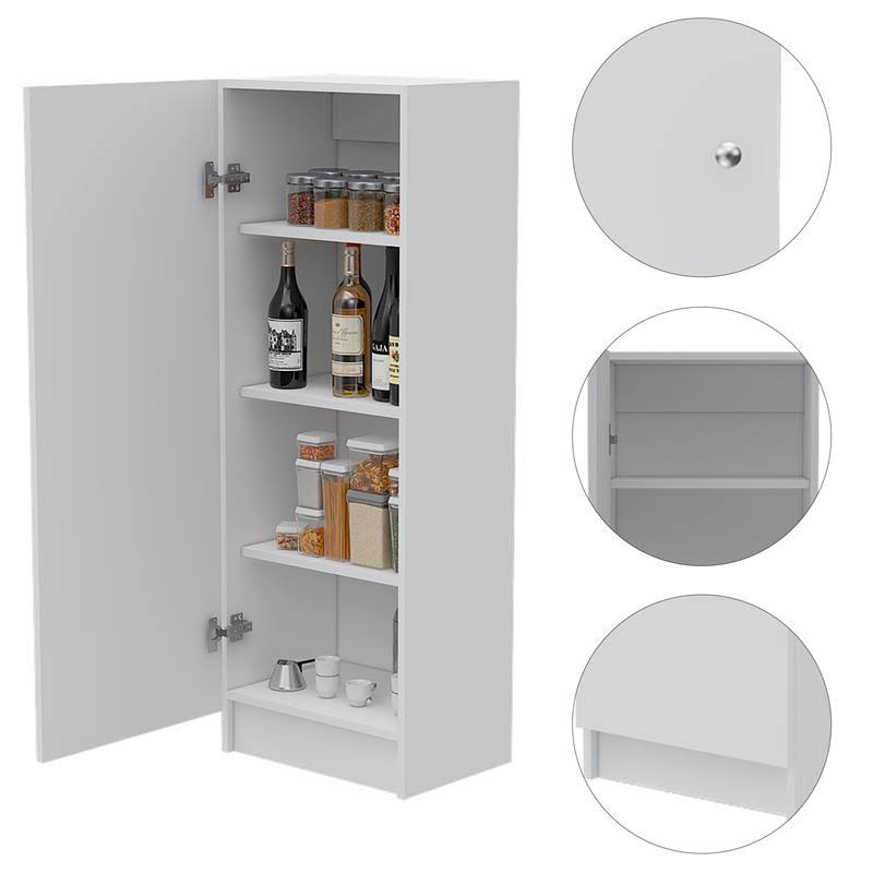 White High Pantry Cabinet V9868