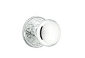 Polished Chrome Dummy Pair Knob with Rosette Q79857