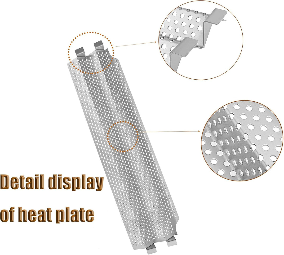 Stainless Steel Heat Plates Replacement Parts, 8PCS V476
