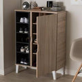 Light Brown Wood Storage Cabinet N618