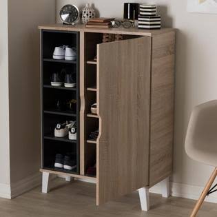 Light Brown Wood Storage Cabinet N618