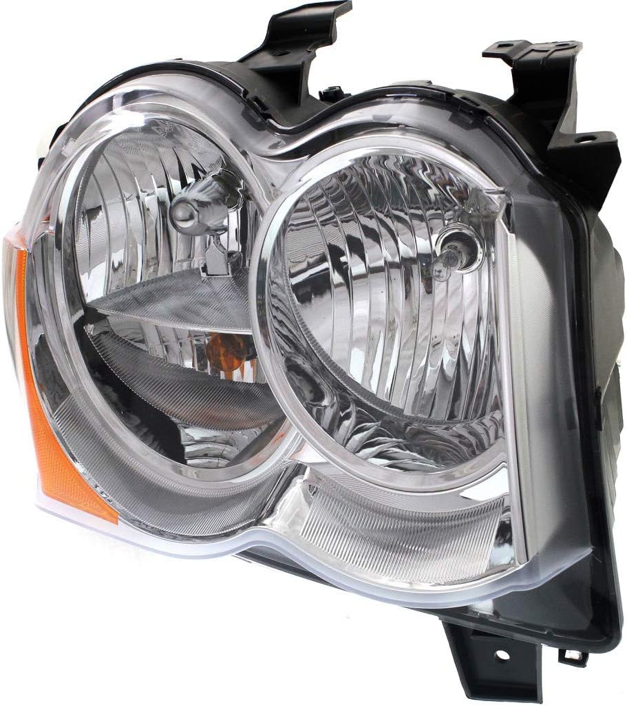 Passenger Side Halogen Headlight Assembly for Jeep Grand Cherokee 2008 2010 P23537