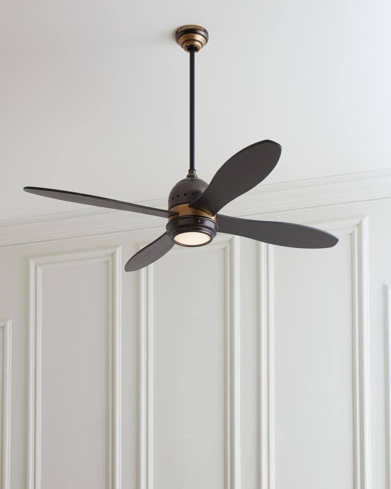 Polished Nickel 56-Inch Ceiling Fan U328