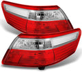 Red Clear Rear Tail Lights Pair M24638