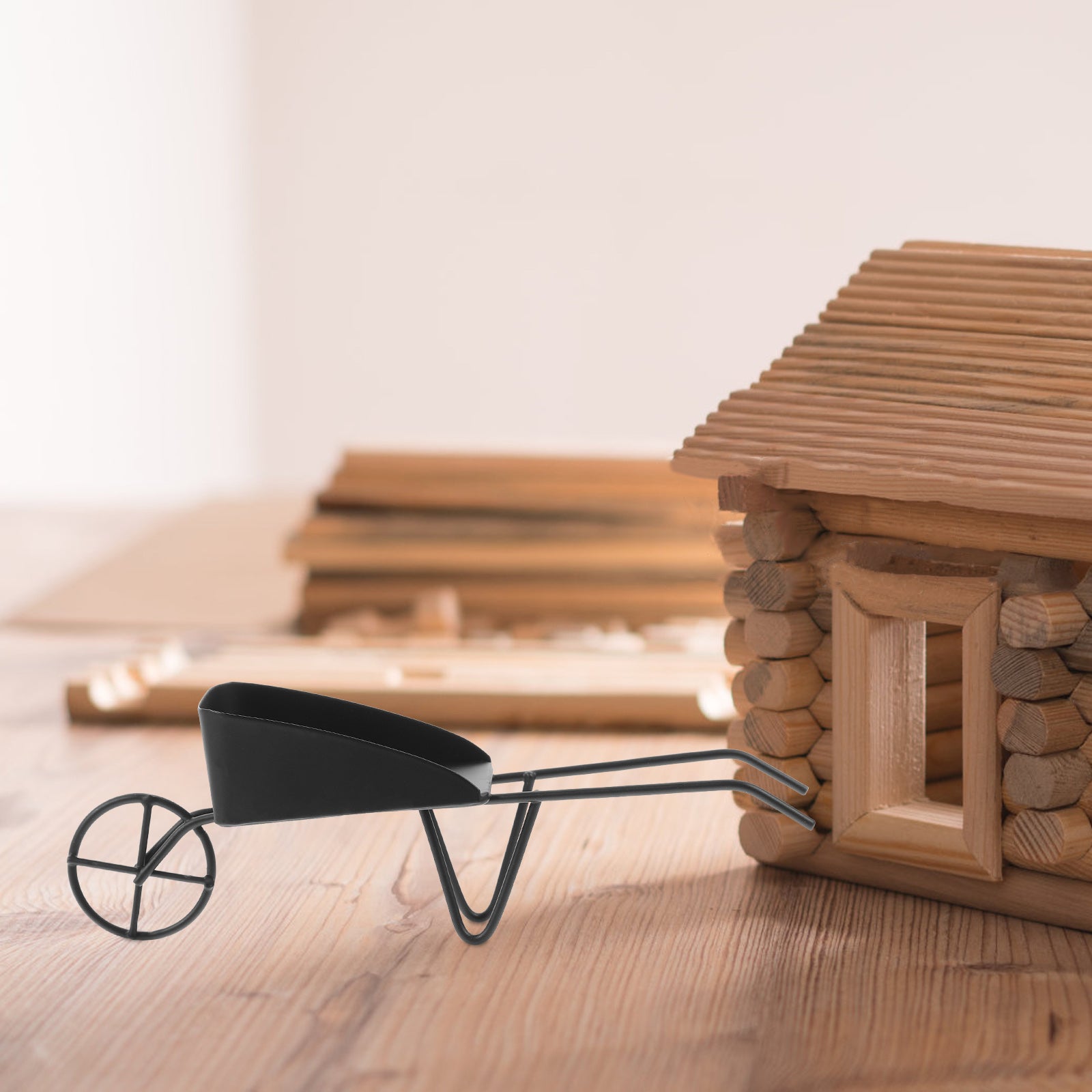 Mini Vintage Metal Wheelbarrow N499