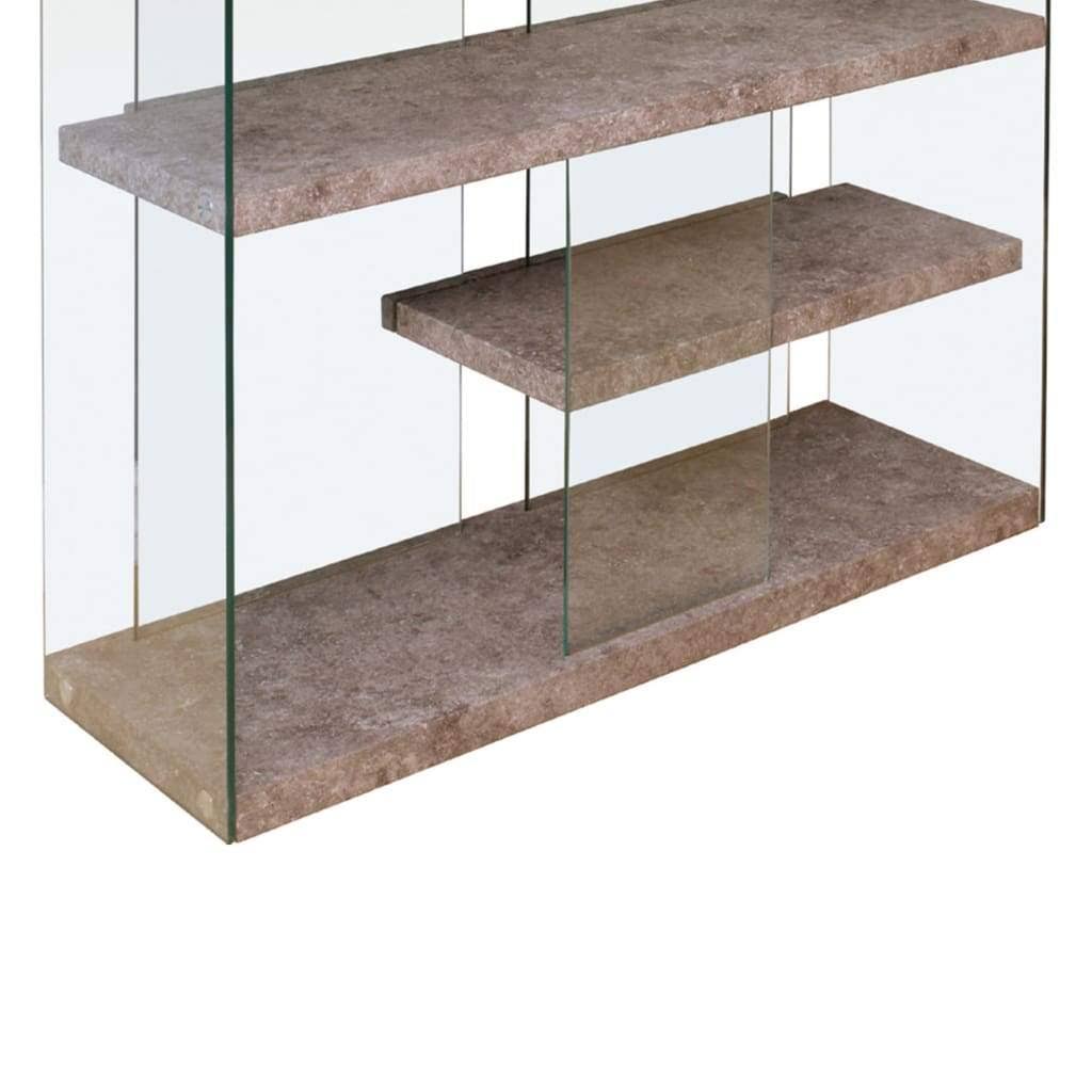 Clear Glass Bookcase Q5549
