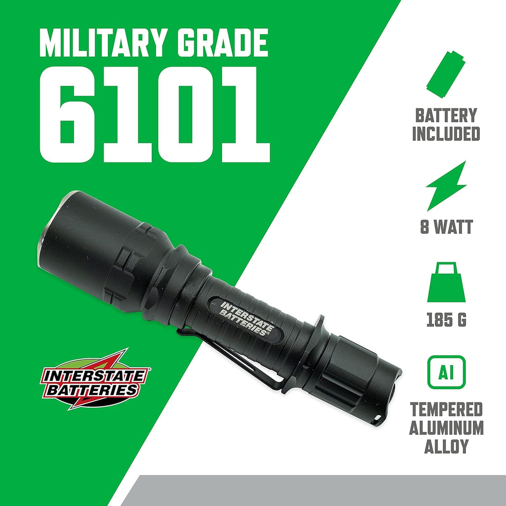 Rechargeable Flashlight with Pocket Clip and USB Charger I818