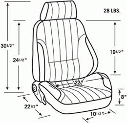 Beige Vinyl Rally Recliner Seat V4781