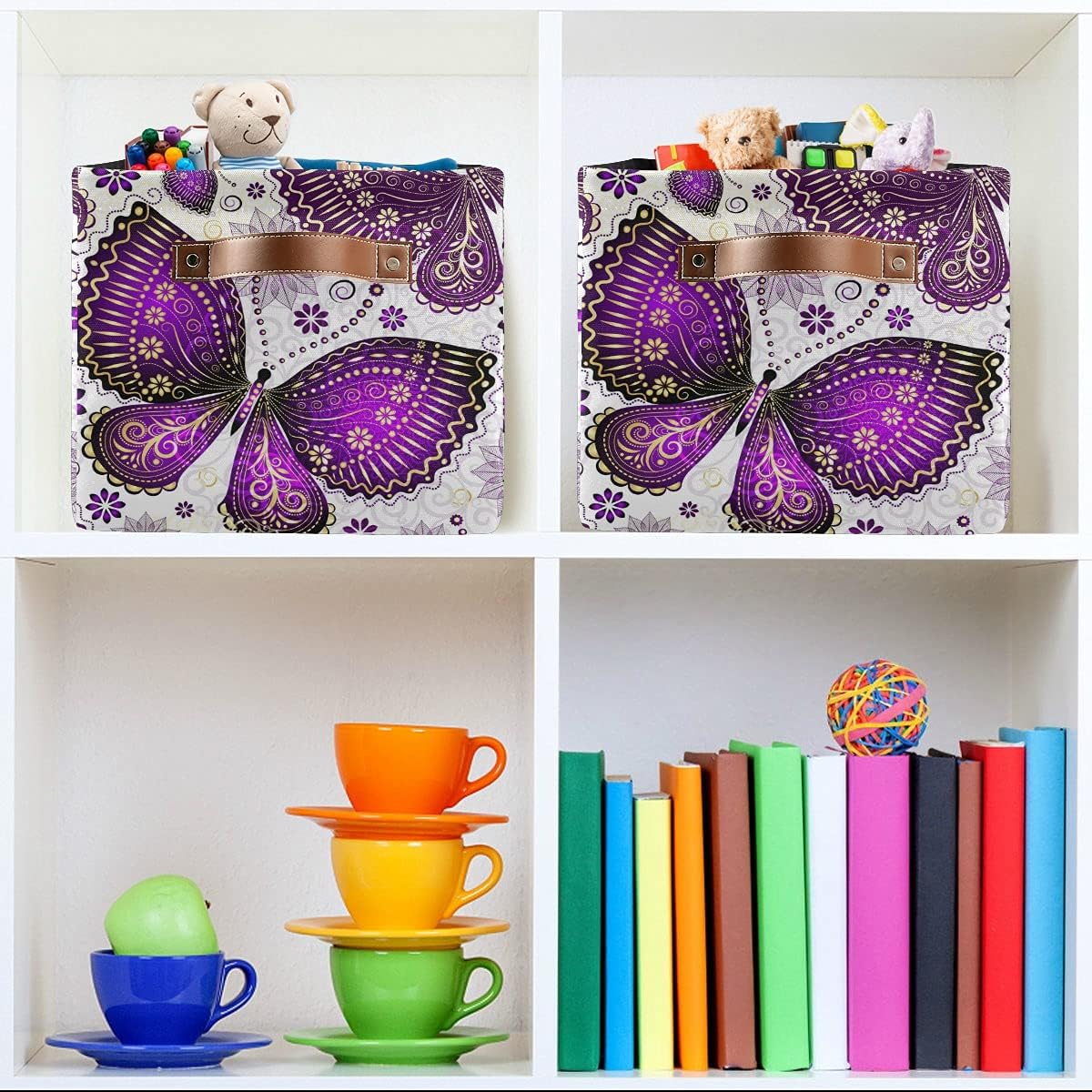 2pcs Waterproof Storage Bin Laundry Basket X97225