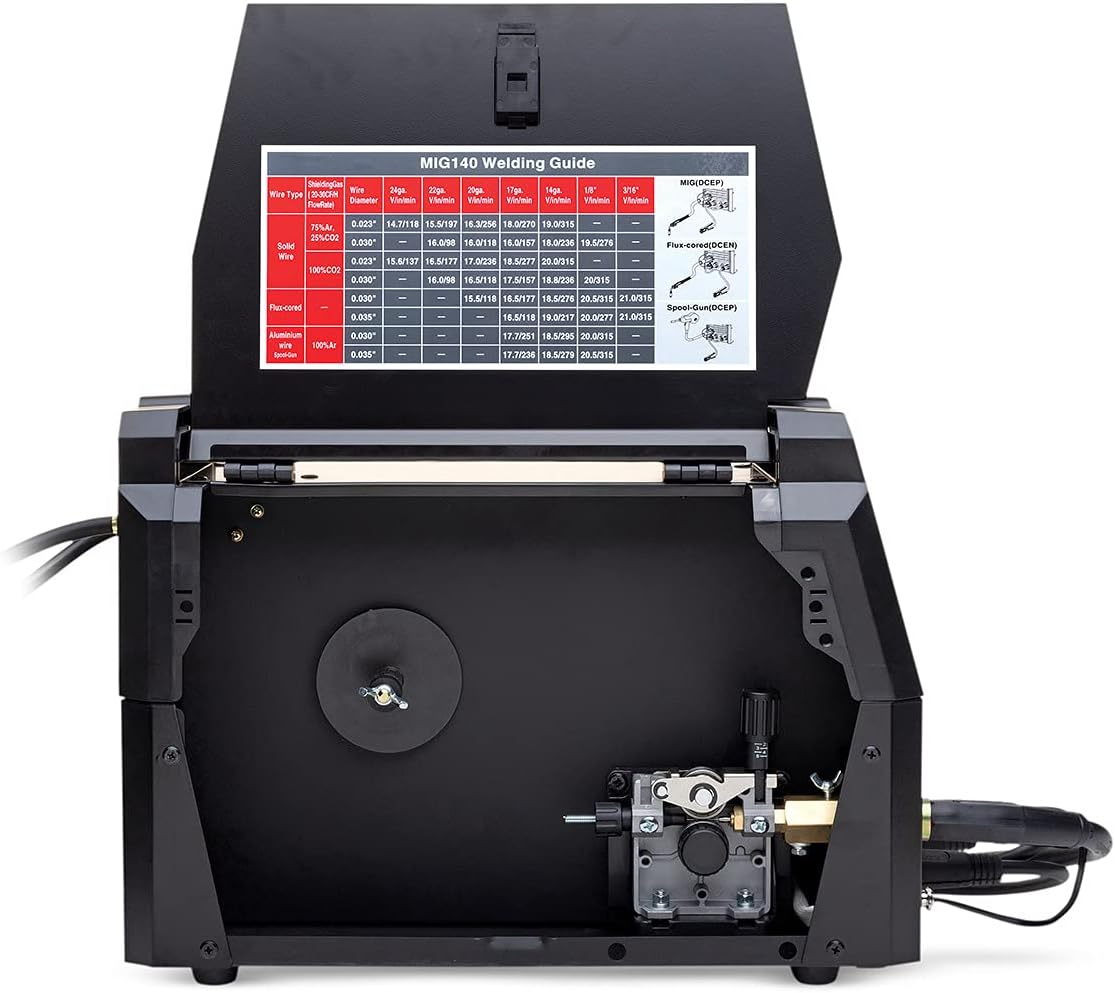 140 Amp MIG Welder 120V Tweco-Style Torch B9623