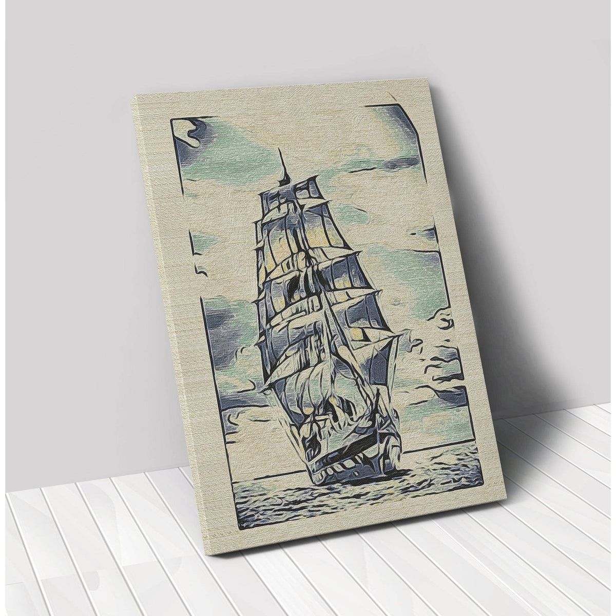 Multi-Color Stretched Canvas S167