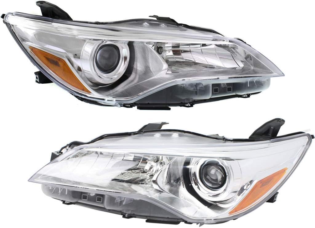 Halogen Headlight Assembly Pair for Toyota Camry 2015 LE/XLE G2857