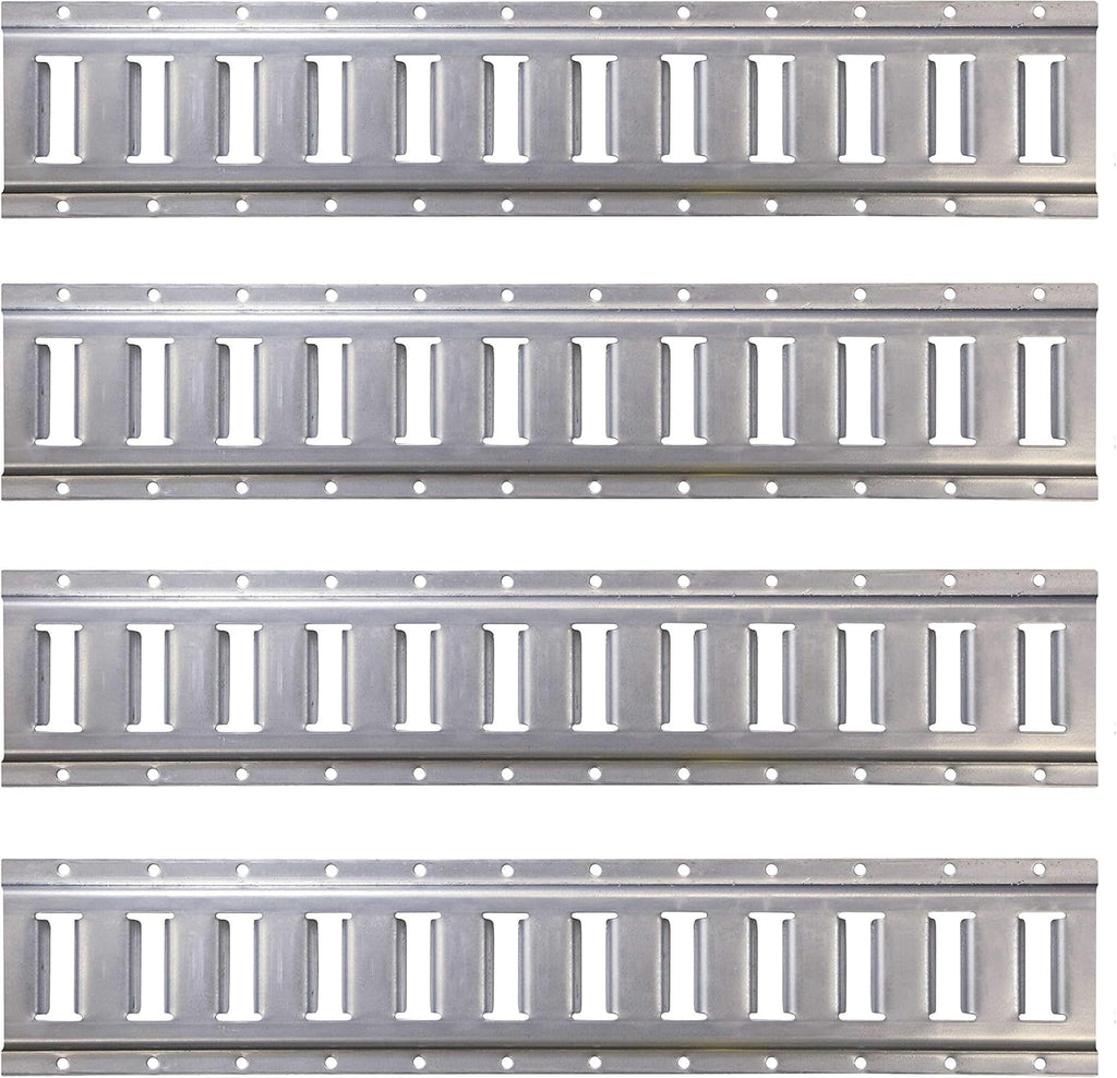 Horizontal E Track Rail Galvanized Finish 12 Gauge Steel 4 Pack H181822
