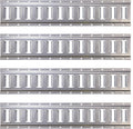 Horizontal E Track Rail Galvanized Finish 12 Gauge Steel 4 Pack H181822