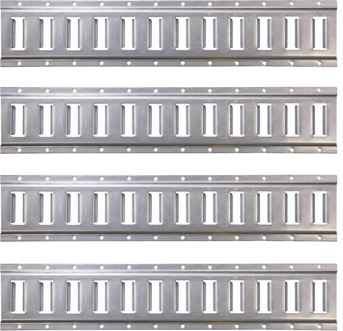 Horizontal E Track Rail Galvanized Finish 12 Gauge Steel 4 Pack H181822
