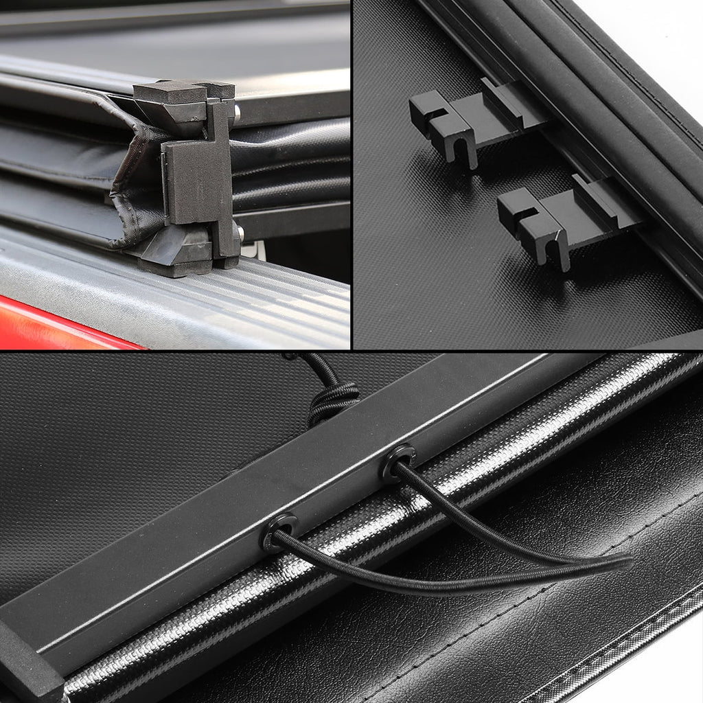 Tri-Fold Soft Top Tonneau Cover for Ford F250 F350 Super Duty 6.5' Bed O137