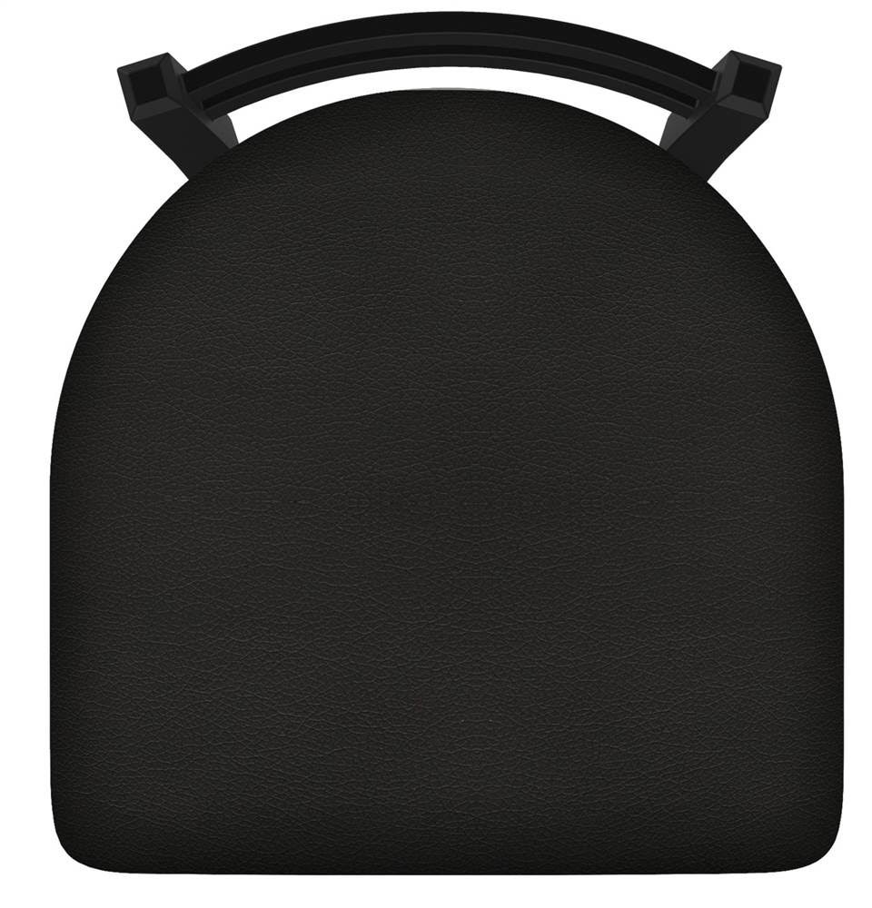 18x22 Low Back Swivel Vanity Stool with Black Wrinkle Finish B9547