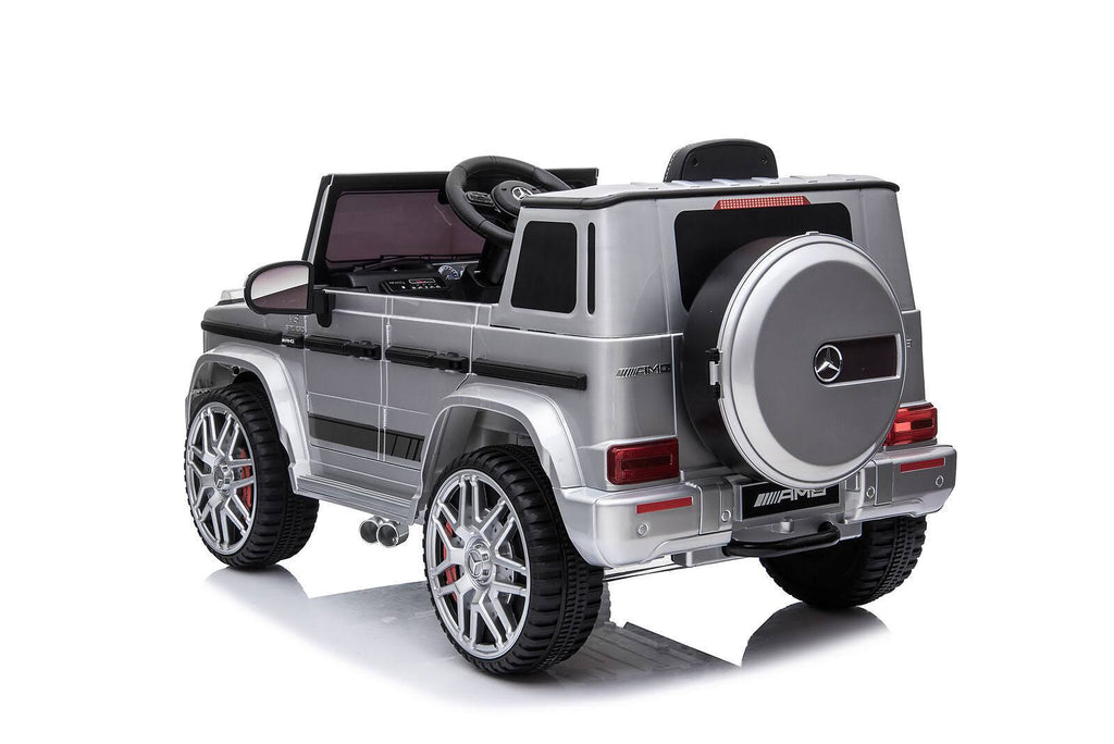 Silver 12V Ride on Car Y6091