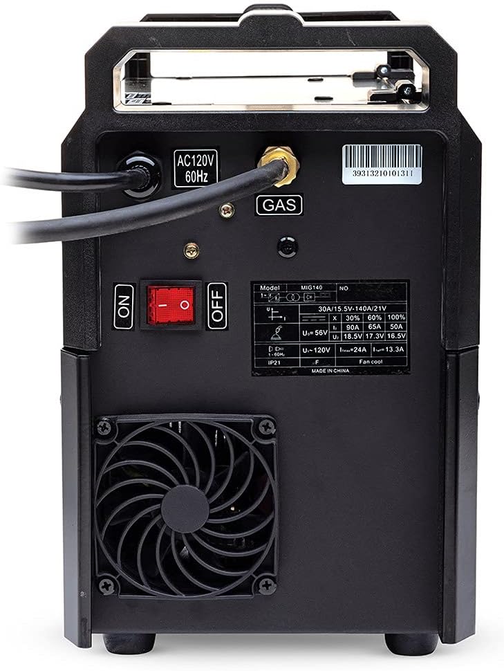 140 Amp MIG Welder 120V Tweco-Style Torch B9623