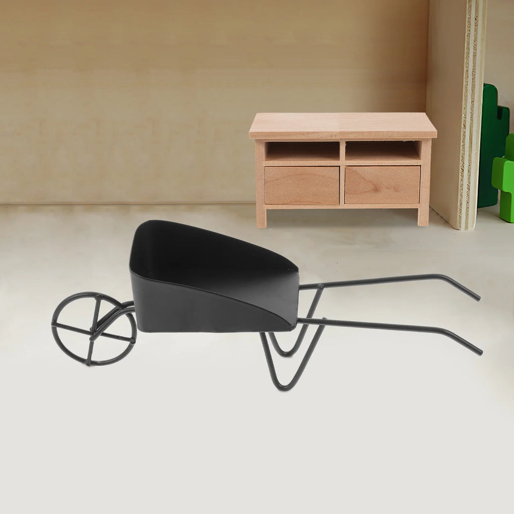 Mini Vintage Metal Wheelbarrow N499