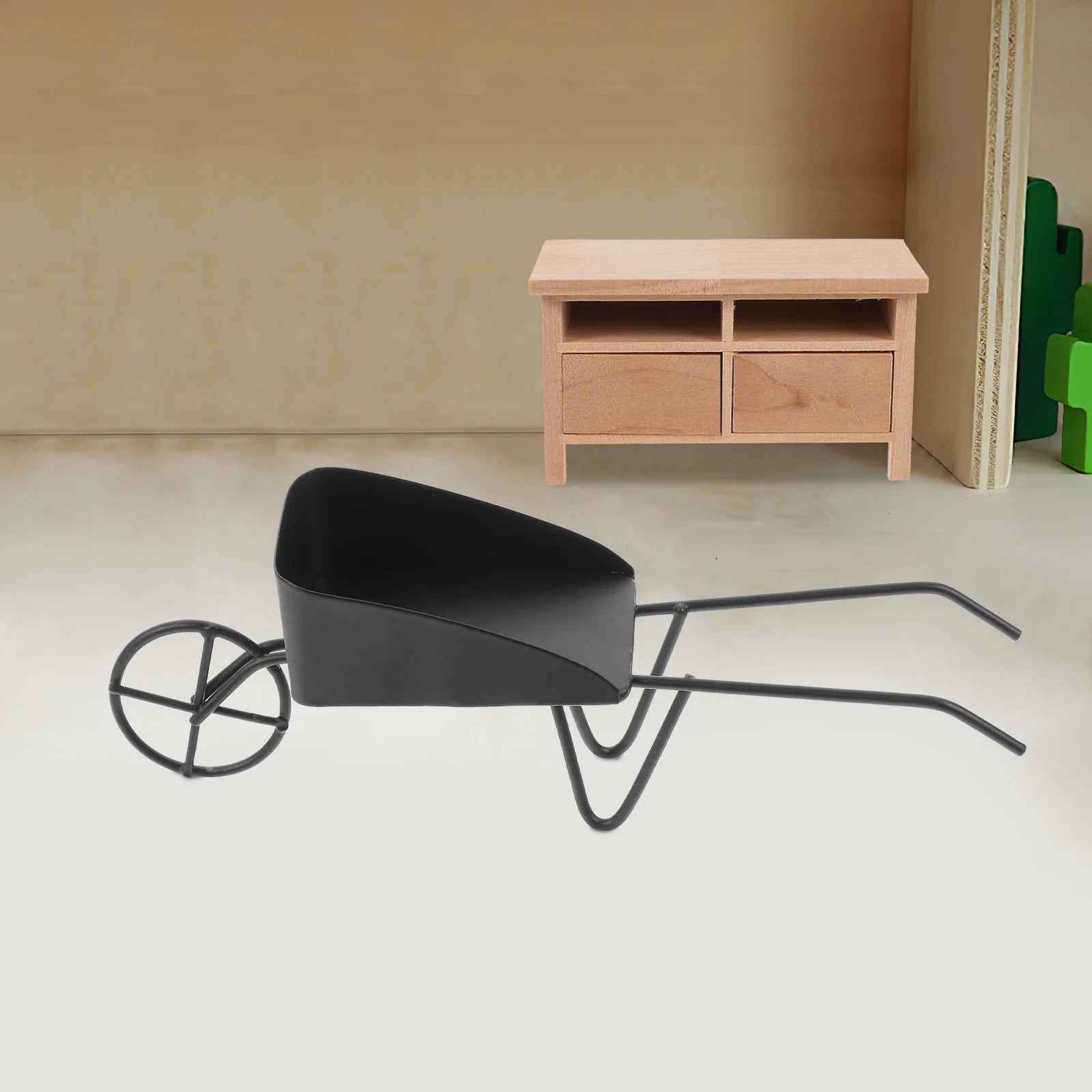 Mini Vintage Metal Wheelbarrow N499