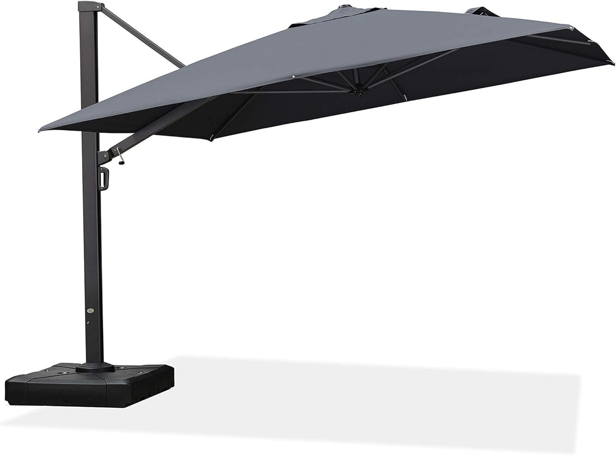Grey Offset Patio Umbrella Q9986