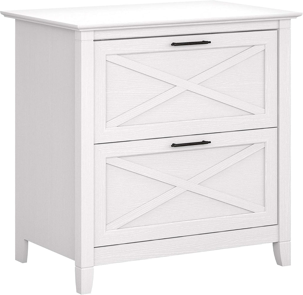 2 Drawer Lateral File Cabinet in Washed Gray F96501