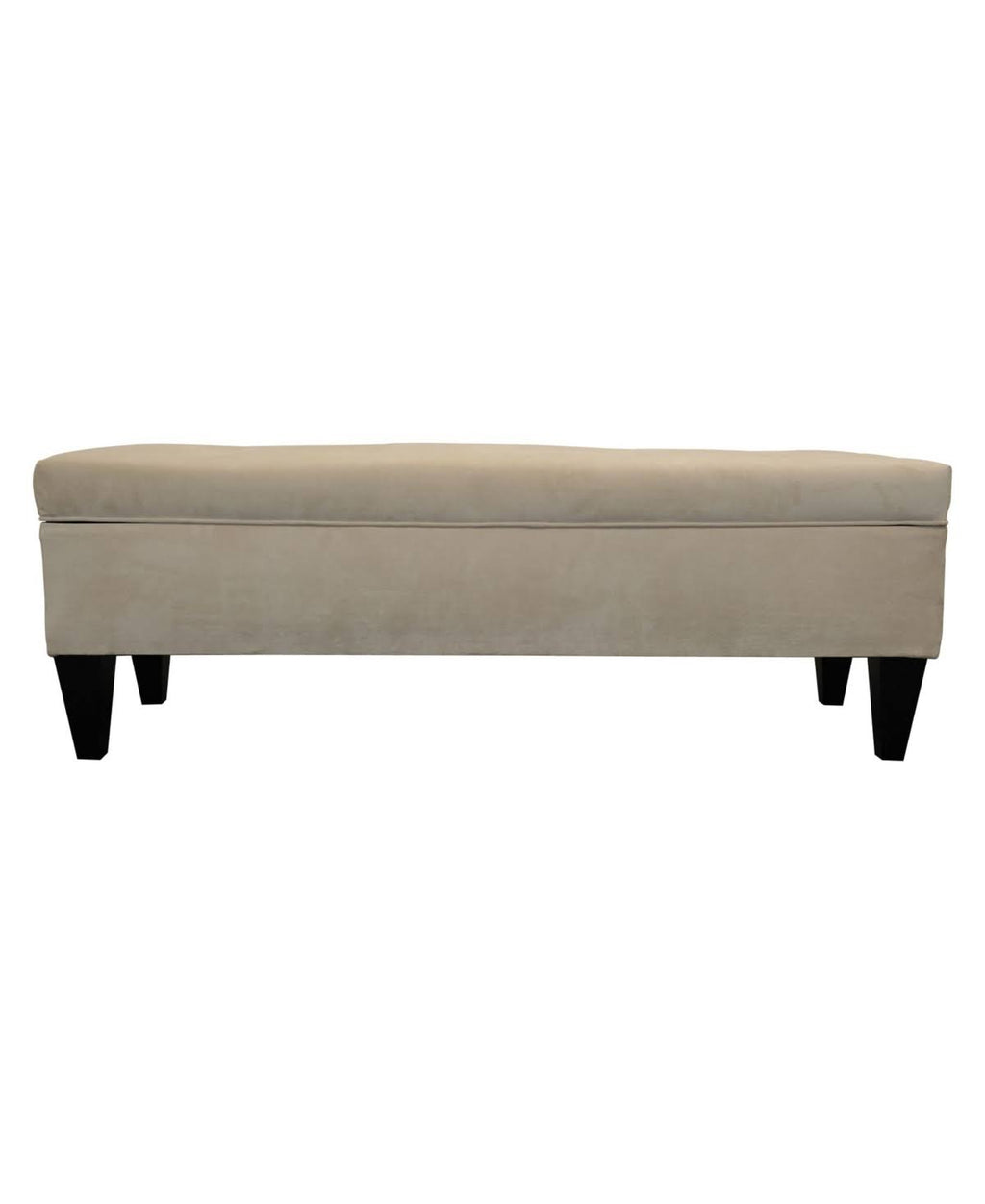 Charcoal Tufted Storage Bench X12916