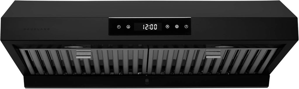 Matte Black Under Cabinet Range Hood with Touch Screen J6654