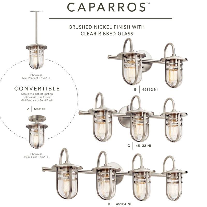 3 Light Brushed Nickel Bath Light V5973