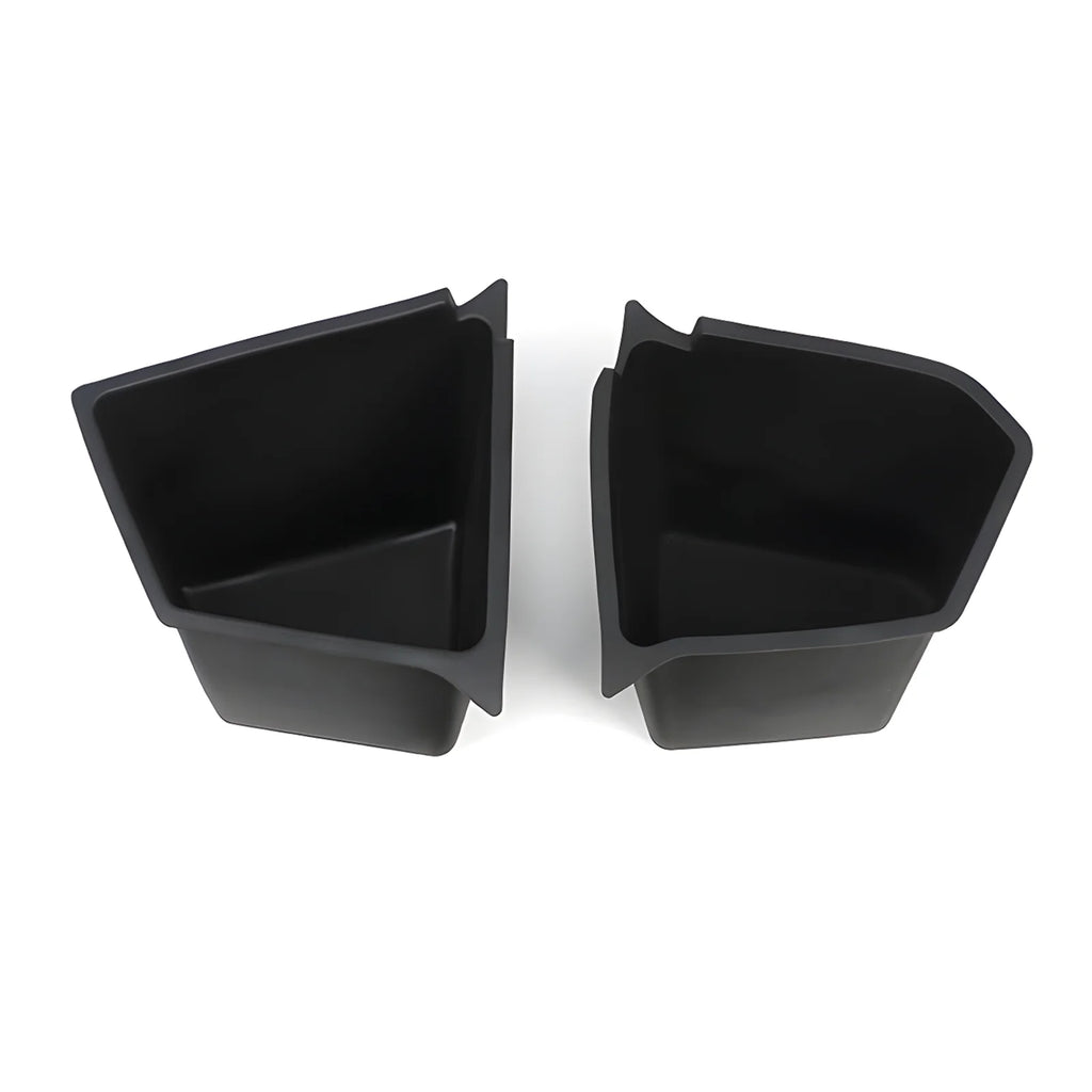 Rear Side Storage Box with Lid Bins 4PCS Black TPE ABS U6918