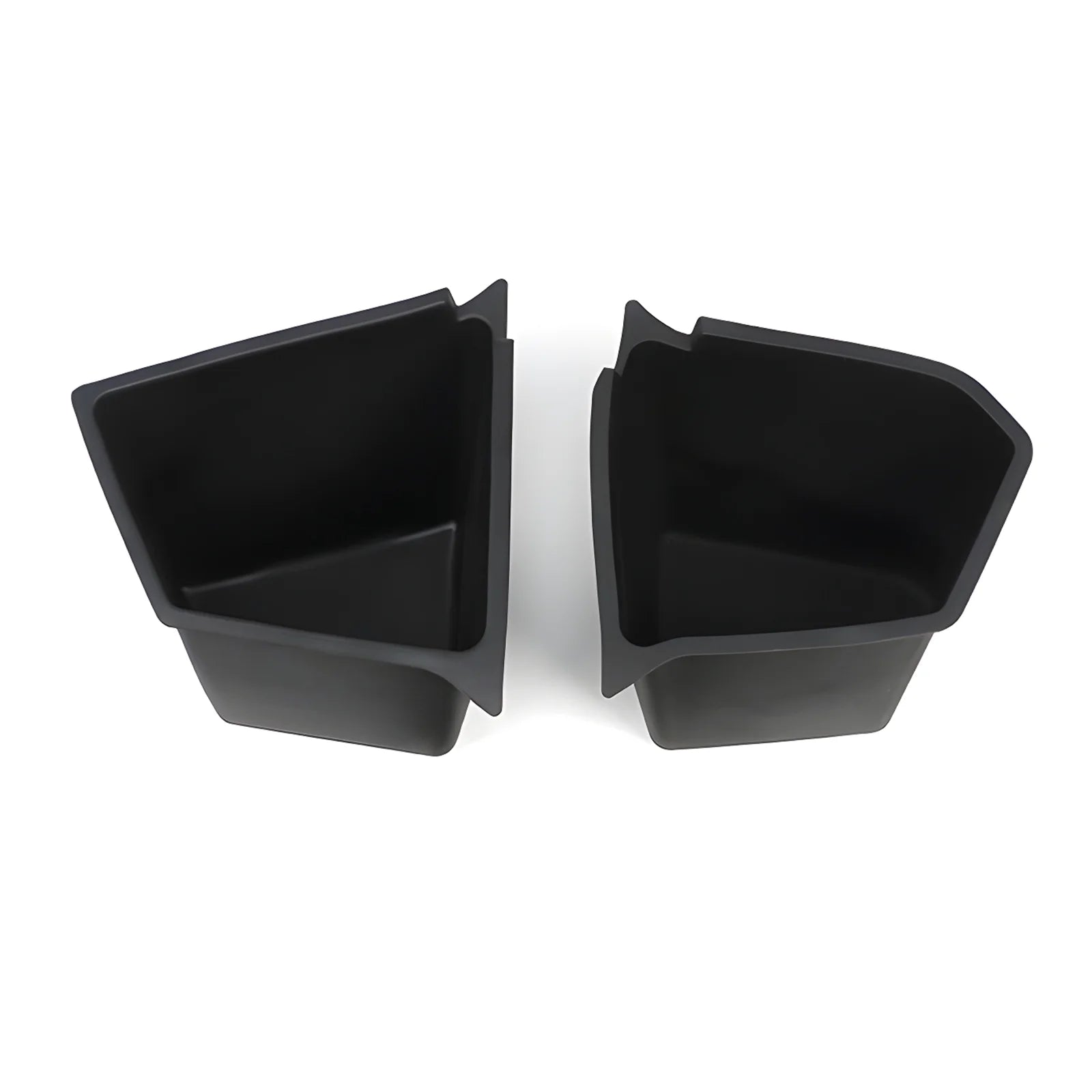 Rear Side Storage Box with Lid Bins 4PCS Black TPE ABS U6918