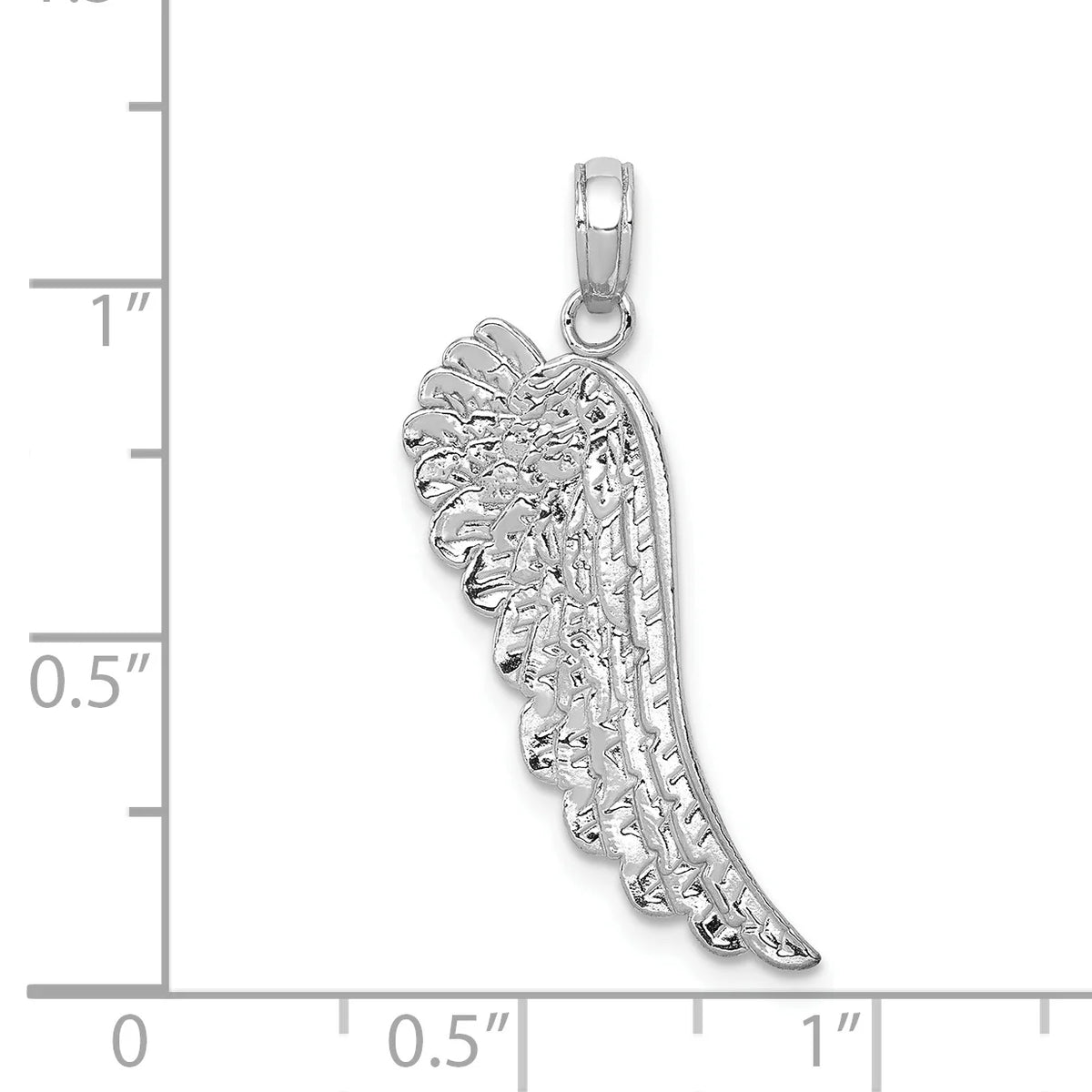 14K White Gold Angel Wing Pendant M868947