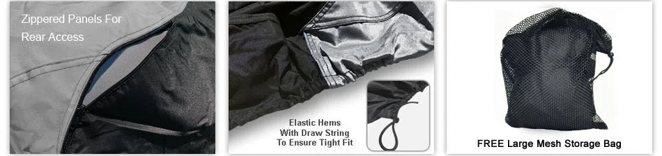 Gray Jet Ski Cover with Trailer Straps and Storage Bag O325