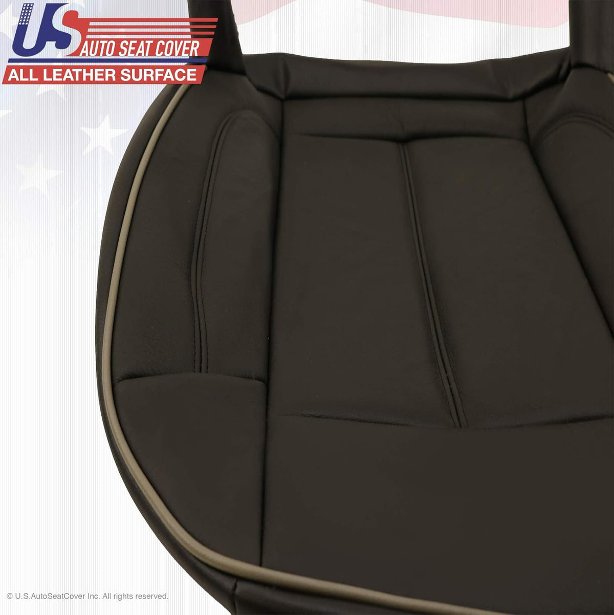 Black Leather Seat Cover F394