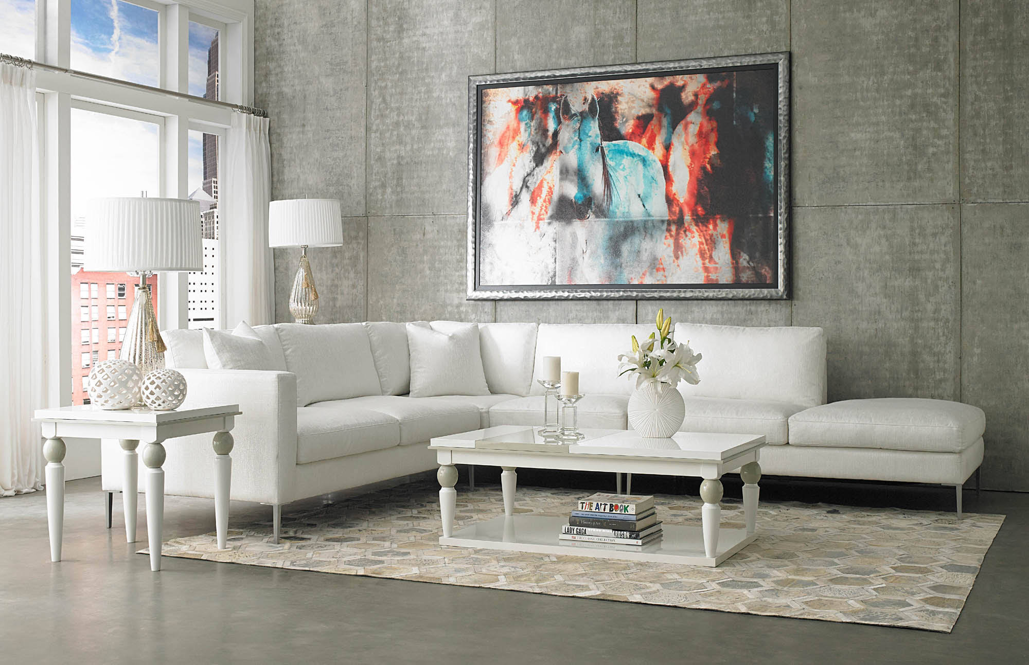 White Cloud End Table I69396