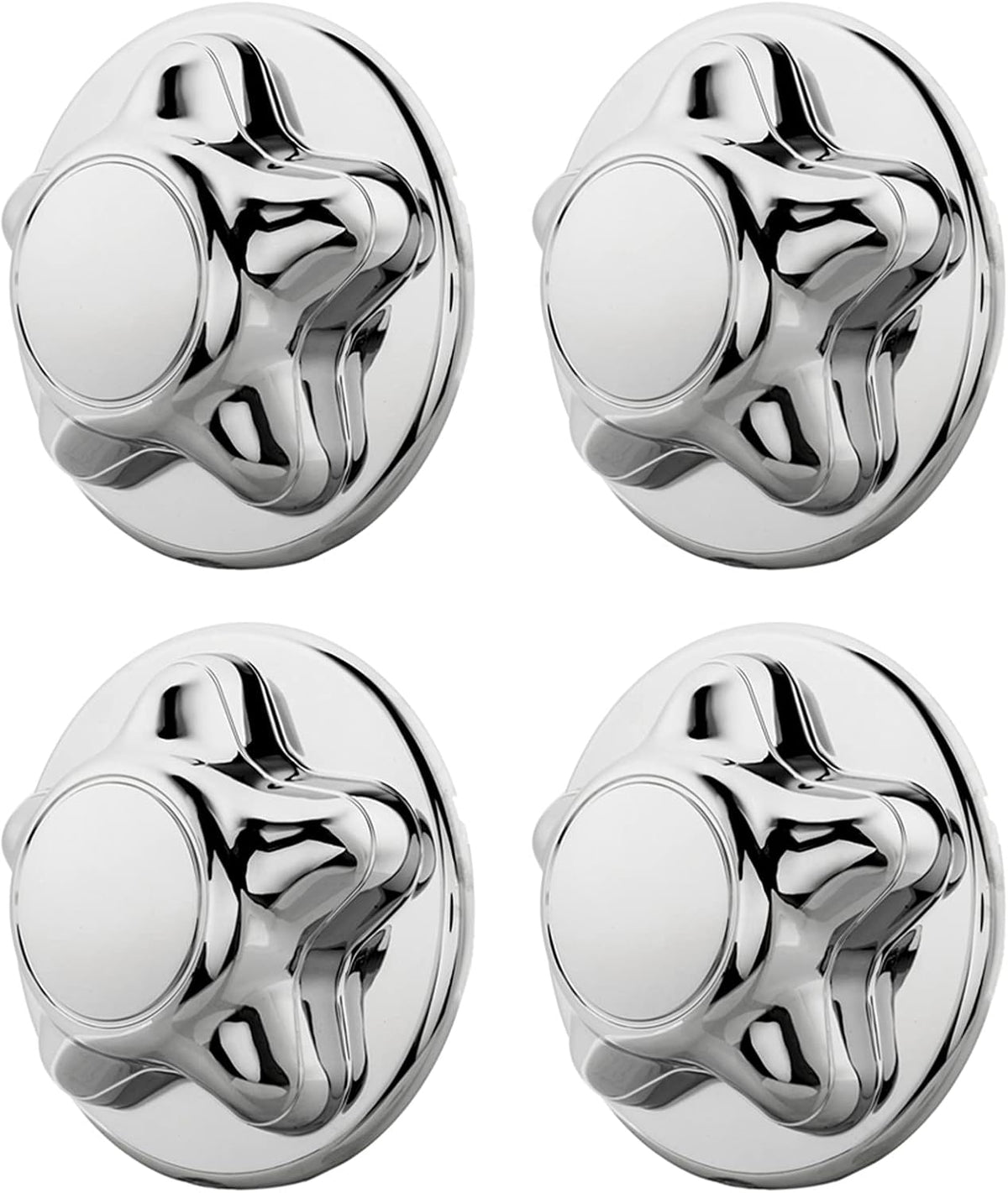 4 Pcs Chrome Wheel Center Hub Caps for Alloy Rim T5247