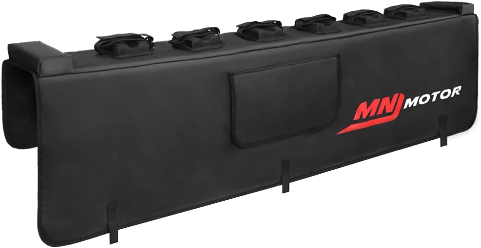 Pickup Tailgate Bike Pad with Fixing Straps, Tailgate Cover Transport Pad with Tool Pockets J398437