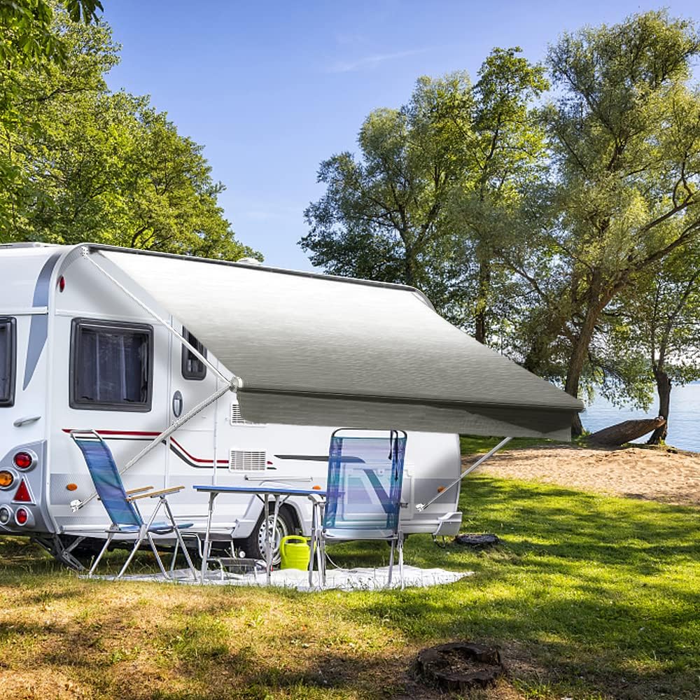 Black Strip 18 Feet Vinyl RV Awning Replacement D475
