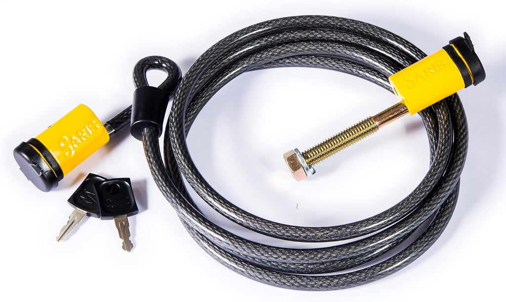 Bike Locking Cable and Locking Hitch Tite Combo, Black, Pack of 2 S13070