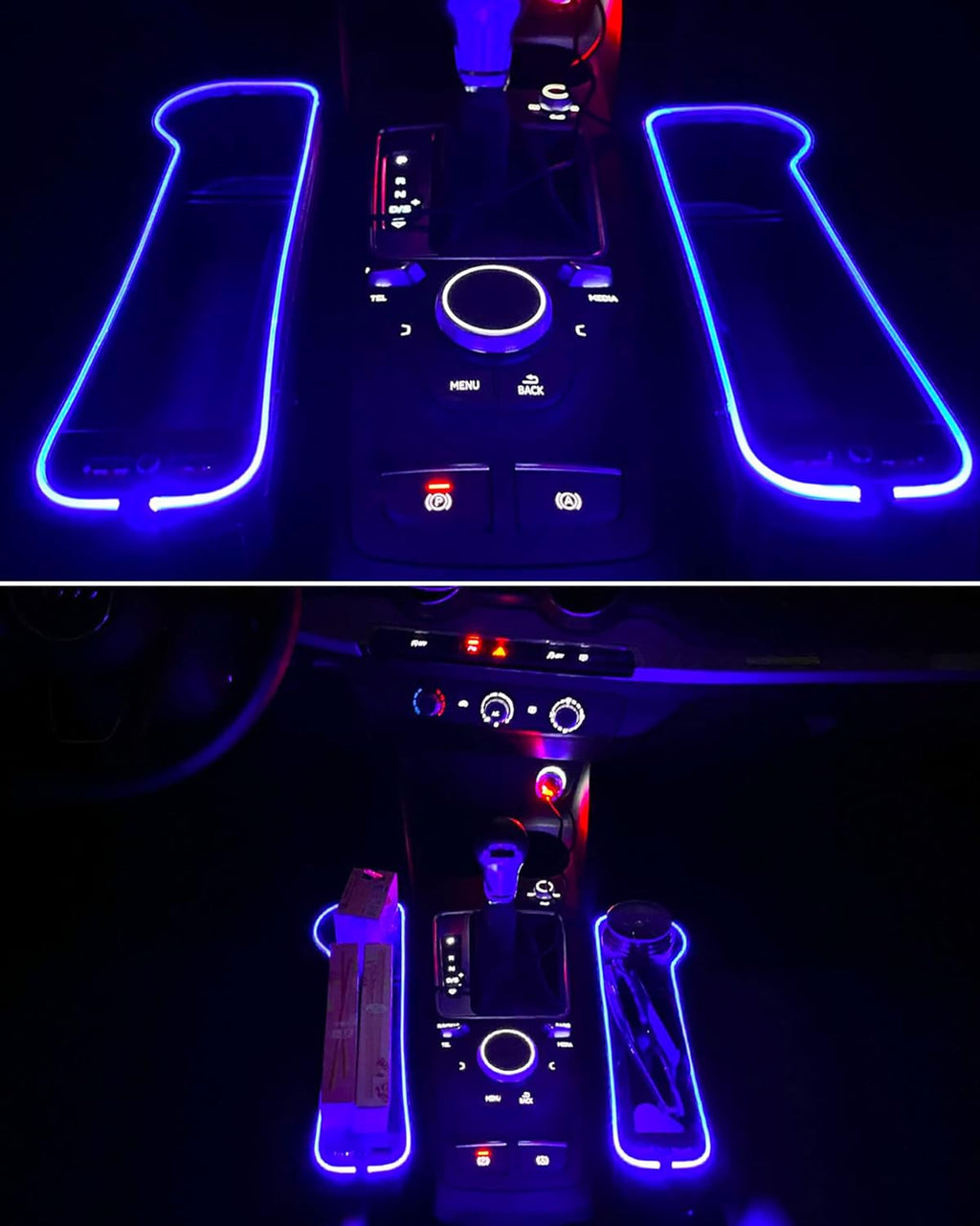 Car Seat Gap Filler Organizer with Led Light, Pack of 2 C68807