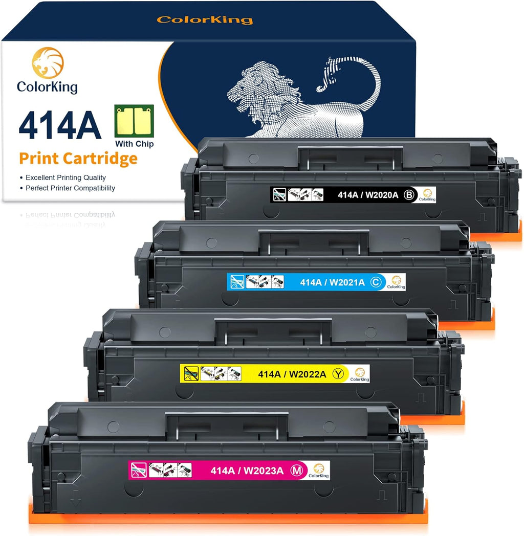 4-Pack Black Cyan Yellow Magenta Toner Cartridge X44170
